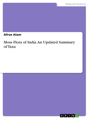 cover image of Moss Flora of India. an Updated Summary of Taxa